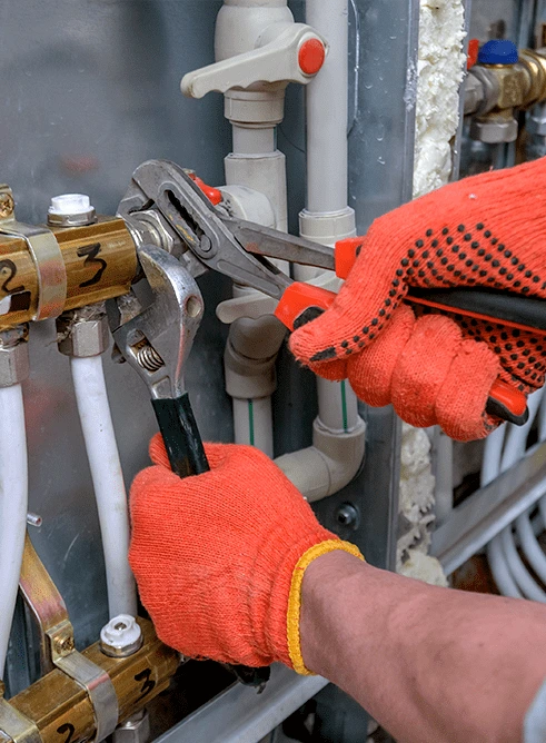 Buried gas line replacement in a Denver home